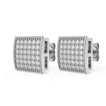 Load image into Gallery viewer, 0.50 Ct Round Cut Moissanite Square Stud Earrings For Unisex