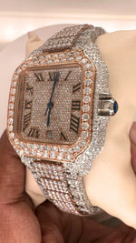 Load image into Gallery viewer, Side Angle Stainless Steel Moissanite Watch