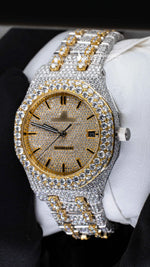 Load image into Gallery viewer, Side View of Two Tone AP Women Moissante Watch | 36 MM