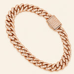 Load image into Gallery viewer, 5.50 Carat Round Cut Cuban Link Hip Hop Bracelet in Yellow Gold