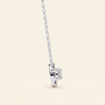 Load image into Gallery viewer, Side View Of Prong Set Cluster Necklace