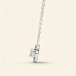 Load image into Gallery viewer, Side View Of Prong Set Cluster Necklace