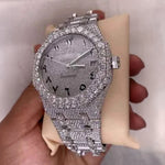 Load image into Gallery viewer, Side View Of High Quality Moissanite Watch