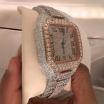 Load image into Gallery viewer, Side View Of Stainless Steel Moissanite Watch