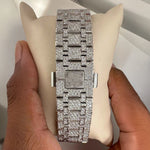Load image into Gallery viewer, Back View Of Bust-Down-Ap-Moissanite-Watch