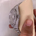 Load image into Gallery viewer, Side View Of Bust Down Moissanite Watch