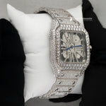 Load image into Gallery viewer, Side View Of moissanite-skeleton-watch