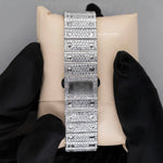 Load image into Gallery viewer, Back View Of Purple Dial Moissanite Watch | 41 MM