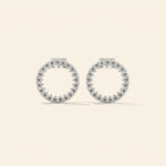 Load image into Gallery viewer, Clous d'oreilles ronds avec halo
