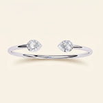Load image into Gallery viewer, Pear Open Cuff Bangle