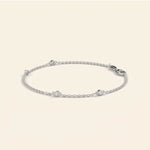 Load image into Gallery viewer, Bezel Set Station Bracelet