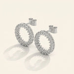 Load image into Gallery viewer, Clous d'oreilles ronds avec halo