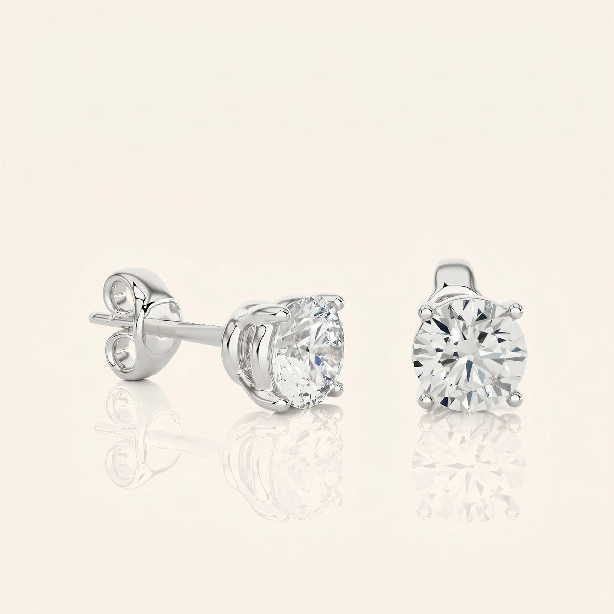 Boucles d'oreilles rondes