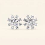 Load image into Gallery viewer, Boucles d'oreilles clous grappe de moissanite