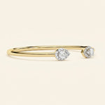 Load image into Gallery viewer, Pear Open Cuff Bangle