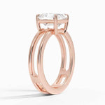 Load image into Gallery viewer, 1.50 Ct Asscher Cut Moissanite Double Band in Yellow Gold