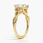 Load image into Gallery viewer, 1.50 Ct Asscher Cut Twisted Moissanite Ring White Gold
