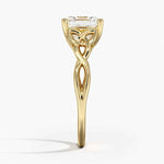 Load image into Gallery viewer, 1.50 Ct Asscher Cut Twisted Moissanite Ring White Gold