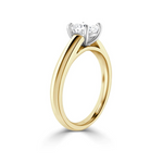 Load image into Gallery viewer, 1.5 Carat Cushion Cut Moissanite Ring in Yellow Gold