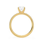 Load image into Gallery viewer, 1.20 Carat Cushion Cut Moissanite Ring With Accent In Yellow Gold