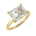 Load image into Gallery viewer, 1.50 Ct Radiant Cut East West Solitaire Moissanite Ring in Rose Gold