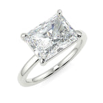 Load image into Gallery viewer, 1.50 Ct Radiant Cut East West Solitaire Moissanite Ring in Rose Gold