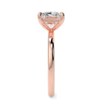 Load image into Gallery viewer, 1.50 Ct Radiant Cut East West Solitaire Moissanite Ring in Rose Gold
