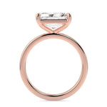 Load image into Gallery viewer, 1.50 Ct Radiant Cut East West Solitaire Moissanite Ring in Rose Gold