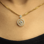 Load image into Gallery viewer, Moissanite Halo Pendant