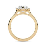 Load image into Gallery viewer, 1.50 Ct Heart Cut Moissanite Halo Ring in White Gold