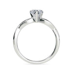 Load image into Gallery viewer, 1 Carat Heart Cut Twisted Solitaire Moissanite Ring in Rose Gold