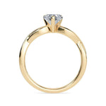 Load image into Gallery viewer, 1 Carat Heart Cut Twisted Solitaire Moissanite Ring in Rose Gold