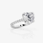 Load image into Gallery viewer, 2 Ct Heart Cut Hidden Halo Moissanite Ring In White Gold