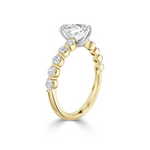 Load image into Gallery viewer, 2.5 Carat Heart Shape Moissanite Engagement Ring in Yellow Gold