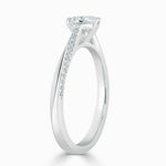 Load image into Gallery viewer, 1.60 Carat Heart Shape Moissanite Cathedral Ring in Rose Gold