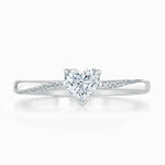 Load image into Gallery viewer, 1.60 Carat Heart Shape Moissanite Cathedral Ring in Rose Gold