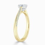 Load image into Gallery viewer, 1.60 Carat Heart Shape Moissanite Cathedral Ring in Rose Gold