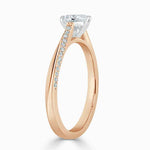 Load image into Gallery viewer, 1.60 Carat Heart Shape Moissanite Cathedral Ring in Rose Gold