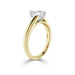 Load image into Gallery viewer, 1.5 Carat Heart Shape Solitaire Moissanite Ring in Yellow Gold