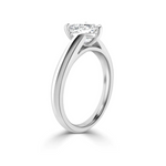 Load image into Gallery viewer, 1.5 Carat Heart Shape Solitaire Moissanite Ring in White Gold