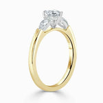 Load image into Gallery viewer, 1.80 Ct Heart Shape Moissanite Three Stone Ring in White Gold