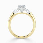 Load image into Gallery viewer, 1.80 Ct Heart Shape Moissanite Three Stone Ring in White Gold