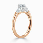 Load image into Gallery viewer, 1.80 Ct Heart Shape Moissanite Three Stone Ring in White Gold