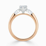Load image into Gallery viewer, 1.80 Ct Heart Shape Moissanite Three Stone Ring in White Gold