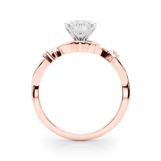 1 Carat Heart Shape Unique Design Ring in Rose Gold