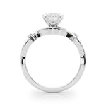 Load image into Gallery viewer, 1 Carat Heart Shape Three Stone Twisted Moissanite Ring in Rose Gold