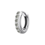 Load image into Gallery viewer, 0.60 Ct Round Cut Moissanite Hoop Earrings For Unisex
