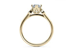 Load image into Gallery viewer, 1.20 Carat Marquise Cut Cathedral Set Moissanite Ring in Yellow Gold