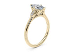 Load image into Gallery viewer, 1.20 Carat Marquise Cut Cathedral Set Moissanite Ring in Yellow Gold