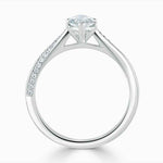 Load image into Gallery viewer, 1.70 Carat Marquise Cut Cathedral Moissanite Ring in Yellow Gold